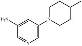 3-AMINO-5-(4-METHYLPIPERIDIN-1-YL)PYRIDINE Struktur