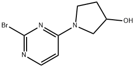 2-Bromo-4-(3-hydroxypyrrolidino)pyrimidine Struktur