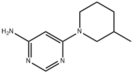 4-Amino-6-(3-methylpiperidin-1-yl)pyrimidine Struktur