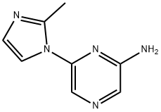 2-Amino-6-(2-methylimidazol-1-yl)pyrazine Struktur