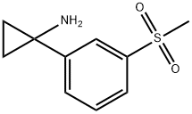 1-[3-(Methylsulfonyl)phenyl]cyclopropylamine Struktur