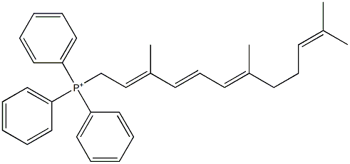 Phosphonium, triphenyl(3,7,11-trimethyl-2,4,6,10-dodecatetraen-1-yl)- Struktur