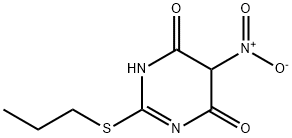 5-nitro-2-(propylthio)pyrimidine-4,6(1H,5H)-dione Struktur