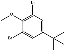 1,3-dibromo-5-(tert-butyl)-2-methoxybenzene Struktur