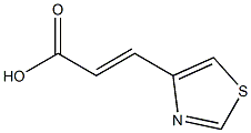 (2E)-3-(1,3-thiazol-4-yl)prop-2-enoic acid Struktur