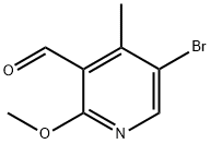 5-bromo-2-methoxy-4-methylnicotinaldehyde Struktur