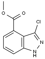 methyl 3-chloro-1H-indazole-4-carboxylate Struktur