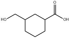 3-(hydroxymethyl)cyclohexanecarboxylic acid Structure