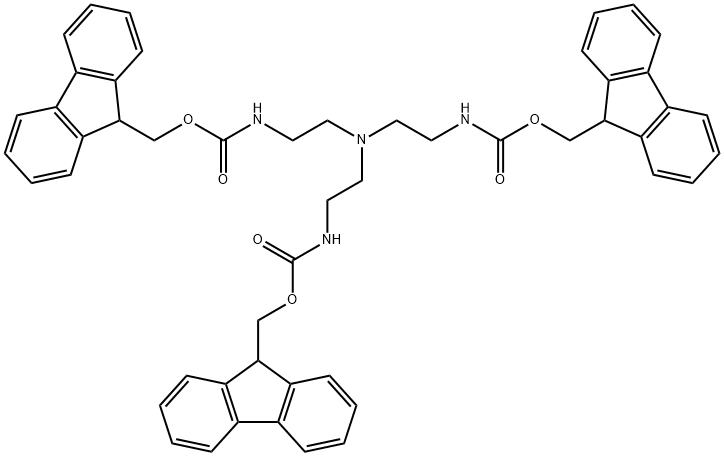 Tri(2-Fmoc-aminoethyl) amine Struktur