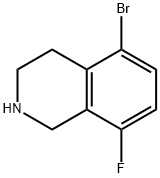 5-bromo-8-fluoro-1,2,3,4-tetrahydroisoquinoline Struktur