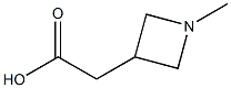 2-(1-methylazetidin-3-yl)acetic acid Struktur