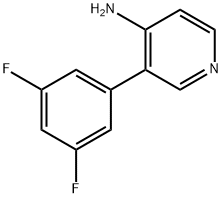 4-AMINO-3-(3,5-DIFLUOROPHENYL)PYRIDINE Struktur