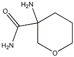 3-aminotetrahydro-2H-pyran-3-carboxamide Struktur