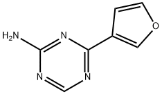 4-(3-Furyl)-1,3,5-triazin-2-amine Struktur