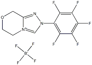 5,6-Dihydro-2-(2,3,4,5,6-pentafluorophenyl)-8H-1,2,4-triazolo[3,4-c][1,4]oxazinium tetrafluoroborate, 95% Struktur