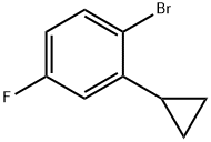 1-bromo-2-cyclopropyl-4-fluorobenzene Struktur