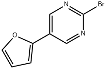 2-Bromo-5-(2-furyl)pyrimidine Struktur