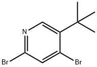 2,4-Dibromo-5-(tert-butyl)pyridine Struktur