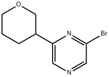 2-Bromo-6-(3-tetrahydropyranyl)pyrazine Struktur