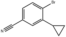 4-bromo-3-cyclopropylbenzonitrile Struktur