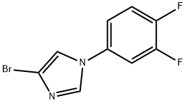 4-Bromo-1-(3,4-difluorophenyl)imidazole Struktur