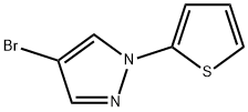 4-Bromo-1-(2-thienyl)pyrazole Struktur