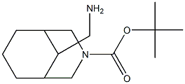 tert-butyl 9-(aminomethyl)-3-azabicyclo[3.3.1]nonane-3-carboxylate Struktur