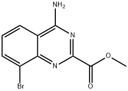 methyl 4-amino-8-bromoquinazoline-2-carboxylate Struktur