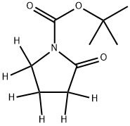 tert-butyl 2-oxopyrrolidine-1-carboxylate-3,3,4,4,5,5-d6 Struktur