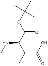 Boc-(R)-2-methyl-3-(methylamino)propanoicacid Struktur