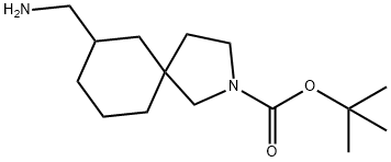 tert-butyl 7-(aminomethyl)-2-azaspiro[4.5]decane-2-carboxylate Struktur