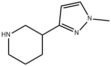 3-(1-methyl-1H-pyrazol-3-yl)piperidine Struktur