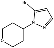 5-BROMO-1-(4-TETRAHYDROPYRANYL)-1H-PYRAZOLE Struktur