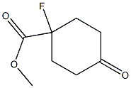 methyl 1-fluoro-4-oxocyclohexane-1-carboxylate Struktur