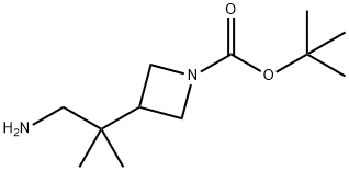 tert-butyl 3-(1-amino-2-methylpropan-2-yl)azetidine-1-carboxylate Struktur