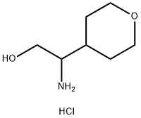 2-amino-2-(tetrahydro-2H-pyran-4-yl)ethan-1-ol hydrochloride Struktur