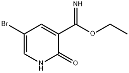 ethyl 5-bromo-2-hydroxynicotinimidate Struktur