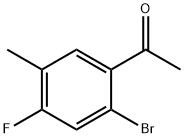 1-(2-bromo-4-fluoro-5-methylphenyl)ethanone Struktur