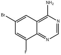 6-bromo-8-fluoroquinazolin-4-amine Struktur