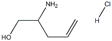 2-aminopent-4-en-1-ol hydrochloride Struktur