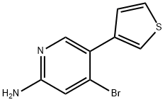 4-Bromo-2-amino-5-(3-thienyl)pyridine Struktur