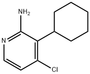 2-Amino-4-chloro-3-(cyclohexyl)pyridine Struktur