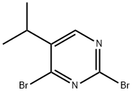 2,4-Dibromo-5-(iso-propyl)pyrimidine Struktur