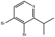 3,4-Dibromo-2-(iso-propyl)pyridine Struktur