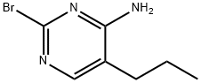 2-Bromo-4-amino-5-(n-propyl)pyrimidine Struktur