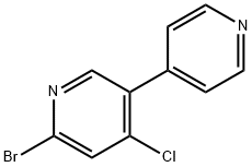 2-Bromo-4-chloro-5-(4-pyridyl)pyridine Struktur