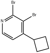 2,3-Dibromo-4-(cyclobutyl)pyridine Struktur