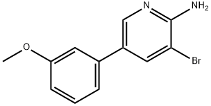 2-Amino-3-bromo-5-(3-methoxyphenyl)pyridine Struktur