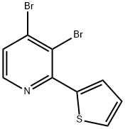 3,4-Dibromo-2-(2-thienyl)pyridine Struktur