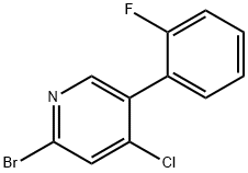 2-Bromo-4-chloro-5-(2-fluorophenyl)pyridine Struktur